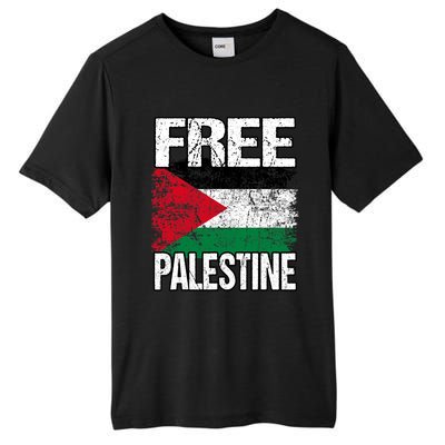 Free Palestine Tall Fusion ChromaSoft Performance T-Shirt