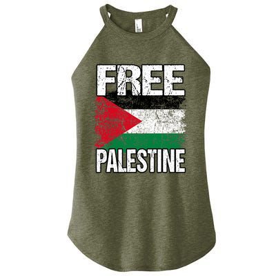 Free Palestine Women's Perfect Tri Rocker Tank