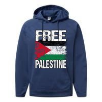 Free Palestine Performance Fleece Hoodie