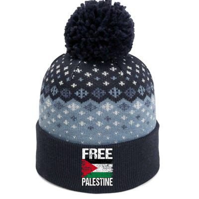 Free Palestine The Baniff Cuffed Pom Beanie