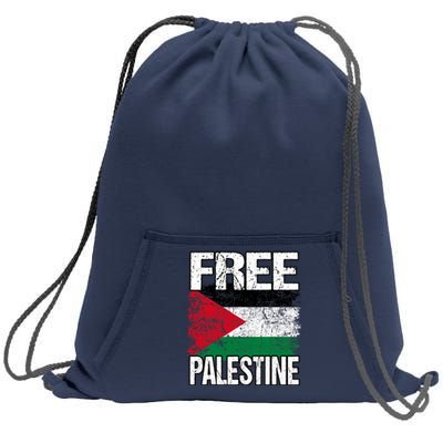 Free Palestine Sweatshirt Cinch Pack Bag