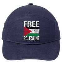 Free Palestine 7-Panel Snapback Hat