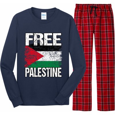 Free Palestine Long Sleeve Pajama Set