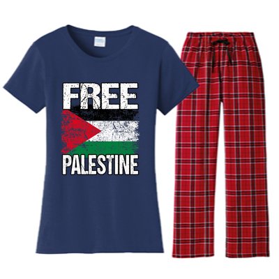 Free Palestine Women's Flannel Pajama Set