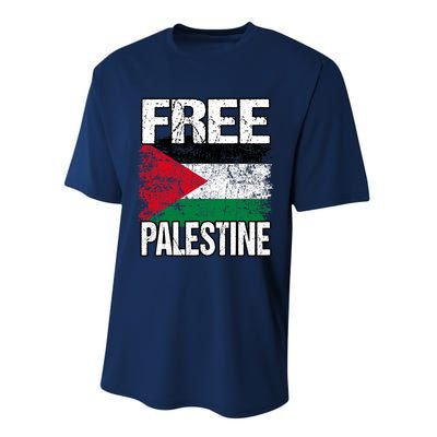 Free Palestine Performance Sprint T-Shirt