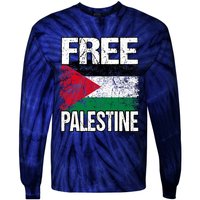 Free Palestine Tie-Dye Long Sleeve Shirt