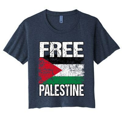 Free Palestine Women's Crop Top Tee