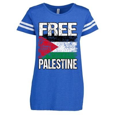 Free Palestine Enza Ladies Jersey Football T-Shirt