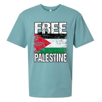 Free Palestine Sueded Cloud Jersey T-Shirt