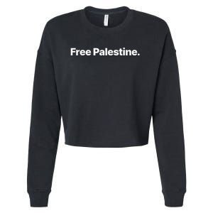 Free Palestine Cropped Pullover Crew