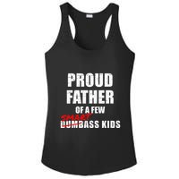 Funny Proud Father Of A Few Smart Ass Not Dumbass Ladies PosiCharge Competitor Racerback Tank