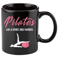 Funny Pilates For Pilates Lovers Coaches & Trainers 11oz C Handle Ceramic Mug