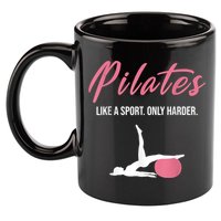 Funny Pilates For Pilates Lovers Coaches & Trainers 11oz C Handle Ceramic Mug