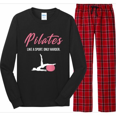 Funny Pilates For Pilates Lovers Coaches & Trainers Long Sleeve Pajama Set