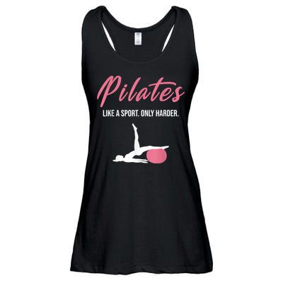 Funny Pilates For Pilates Lovers Coaches & Trainers Ladies Essential Flowy Tank