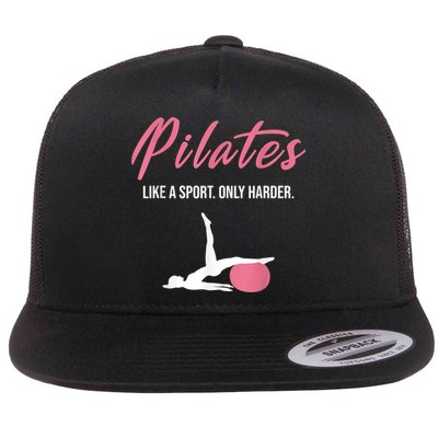 Funny Pilates For Pilates Lovers Coaches & Trainers Flatbill Hat