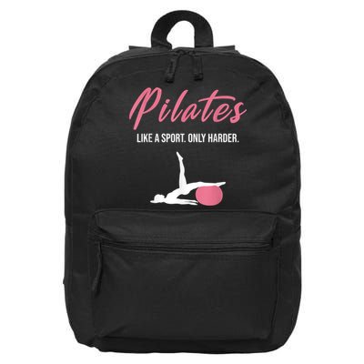 Funny Pilates For Pilates Lovers Coaches & Trainers 16 in Basic Backpack