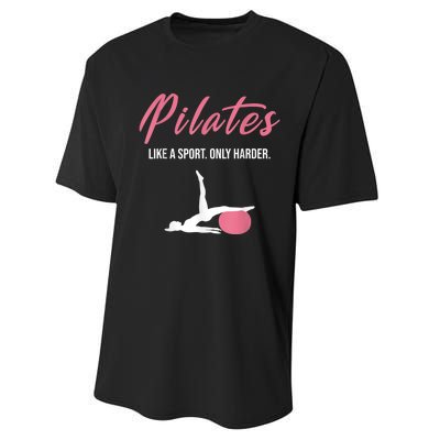 Funny Pilates For Pilates Lovers Coaches & Trainers Performance Sprint T-Shirt