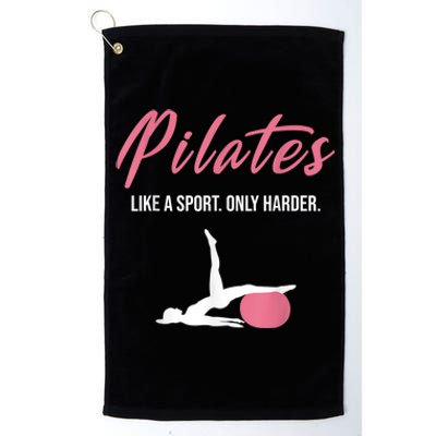 Funny Pilates For Pilates Lovers Coaches & Trainers Platinum Collection Golf Towel