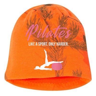 Funny Pilates For Pilates Lovers Coaches & Trainers Kati - Camo Knit Beanie