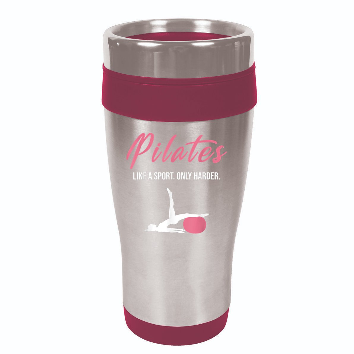 Funny Pilates For Pilates Lovers Coaches & Trainers 16oz Travel Tumbler