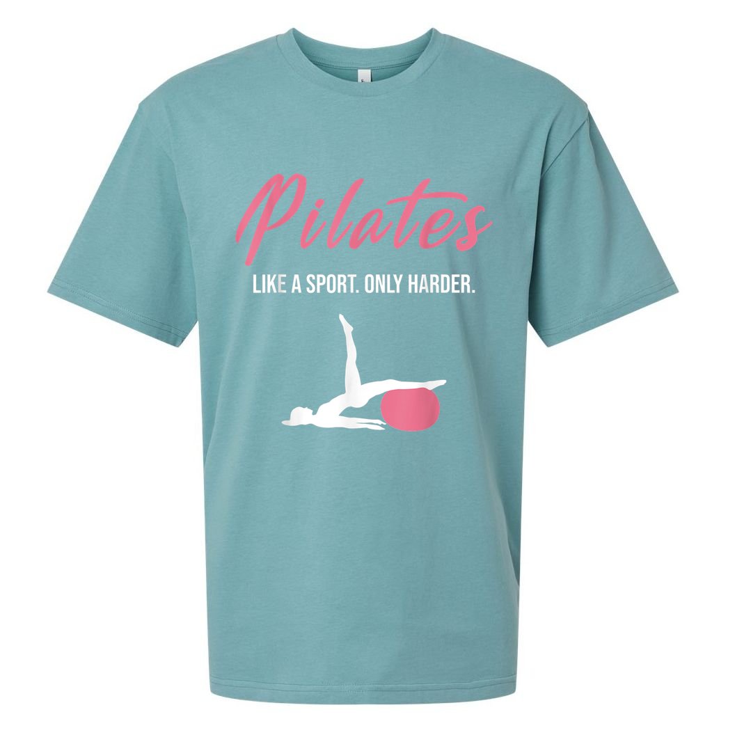 Funny Pilates For Pilates Lovers Coaches & Trainers Sueded Cloud Jersey T-Shirt