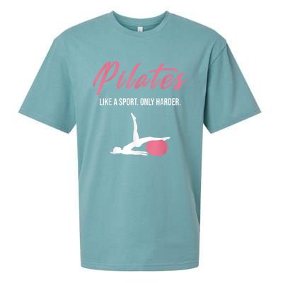 Funny Pilates For Pilates Lovers Coaches & Trainers Sueded Cloud Jersey T-Shirt