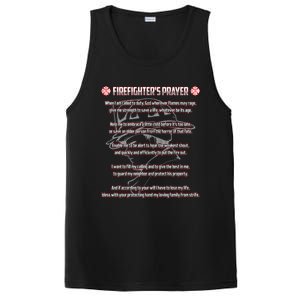 Firefighters Prayer Fire First Responder Thin Red Line Gift PosiCharge Competitor Tank