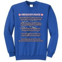 Firefighters Prayer Fire First Responder Thin Red Line Gift Sweatshirt