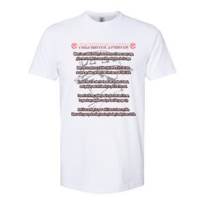 Firefighters Prayer Fire First Responder Thin Red Line Gift Softstyle CVC T-Shirt