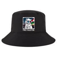 Free Palestine Flag Palestinian Cat Cool Comfort Performance Bucket Hat