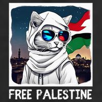 Free Palestine Flag Palestinian Cat Cool Comfort Performance Bucket Hat