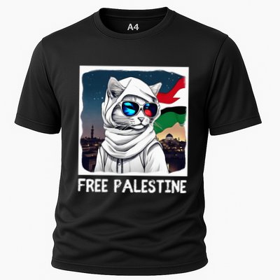 Free Palestine Flag Palestinian Cat Performance Shirt