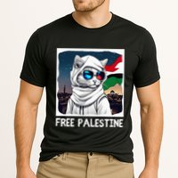 Free Palestine Flag Palestinian Cat Cooling Performance Crew T-Shirt