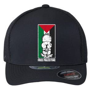 Free Palestine Flag Hanthala Gaza Save Sheikh Jarrah Gift Flexfit Unipanel Trucker Cap