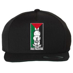 Free Palestine Flag Hanthala Gaza Save Sheikh Jarrah Gift Wool Snapback Cap