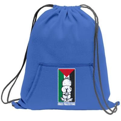 Free Palestine Flag Hanthala Gaza Save Sheikh Jarrah Gift Sweatshirt Cinch Pack Bag