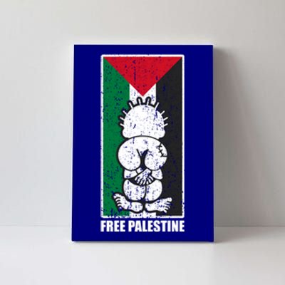 Free Palestine Flag Hanthala Gaza Save Sheikh Jarrah Gift Canvas