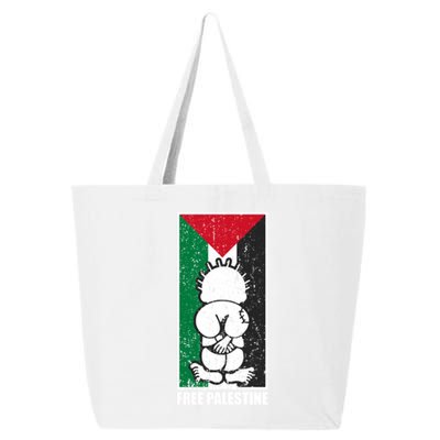 Free Palestine Flag Hanthala Gaza Save Sheikh Jarrah Gift 25L Jumbo Tote