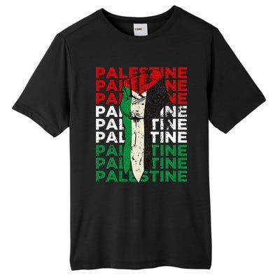 FREE PALESTINE Flag Save Gaza Support Arabic West Bank Help  Tall Fusion ChromaSoft Performance T-Shirt