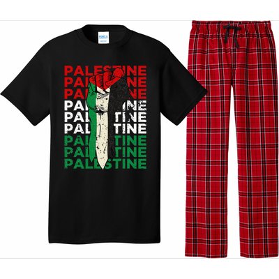 FREE PALESTINE Flag Save Gaza Support Arabic West Bank Help  Pajama Set