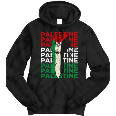 FREE PALESTINE Flag Save Gaza Support Arabic West Bank Help  Tie Dye Hoodie