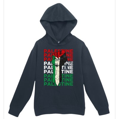 FREE PALESTINE Flag Save Gaza Support Arabic West Bank Help  Urban Pullover Hoodie