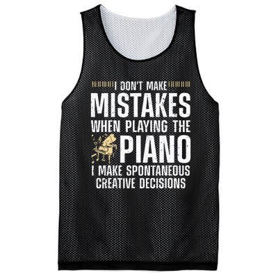 Funny Piano For Men Women Music Lovers Musician Piano Player Mesh Reversible Basketball Jersey Tank