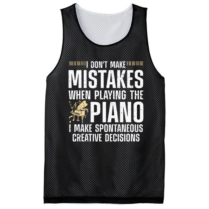 Funny Piano For Men Women Music Lovers Musician Piano Player Mesh Reversible Basketball Jersey Tank