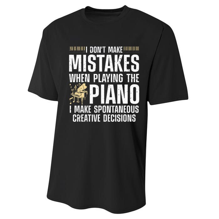 Funny Piano For Men Women Music Lovers Musician Piano Player Performance Sprint T-Shirt