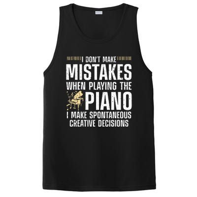 Funny Piano For Men Women Music Lovers Musician Piano Player PosiCharge Competitor Tank