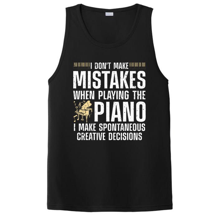 Funny Piano For Men Women Music Lovers Musician Piano Player PosiCharge Competitor Tank