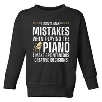 Funny Piano For Men Women Music Lovers Musician Piano Player Toddler Sweatshirt