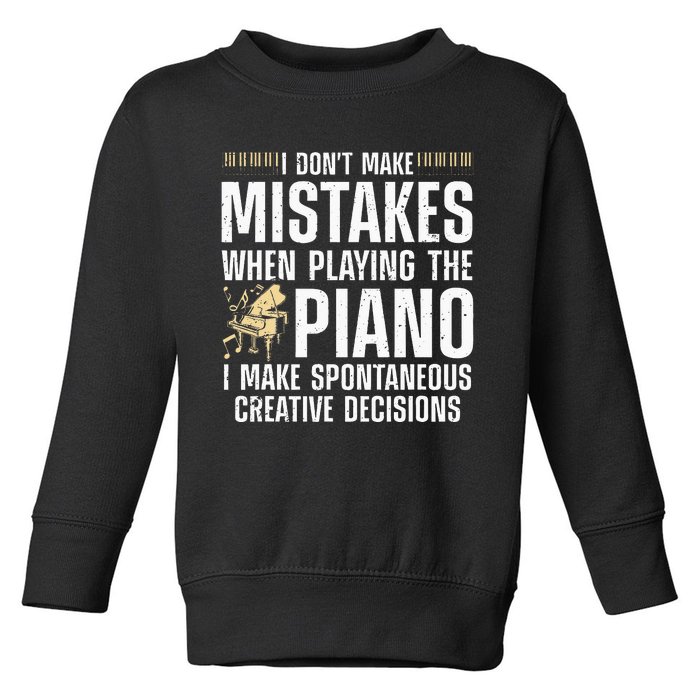 Funny Piano For Men Women Music Lovers Musician Piano Player Toddler Sweatshirt